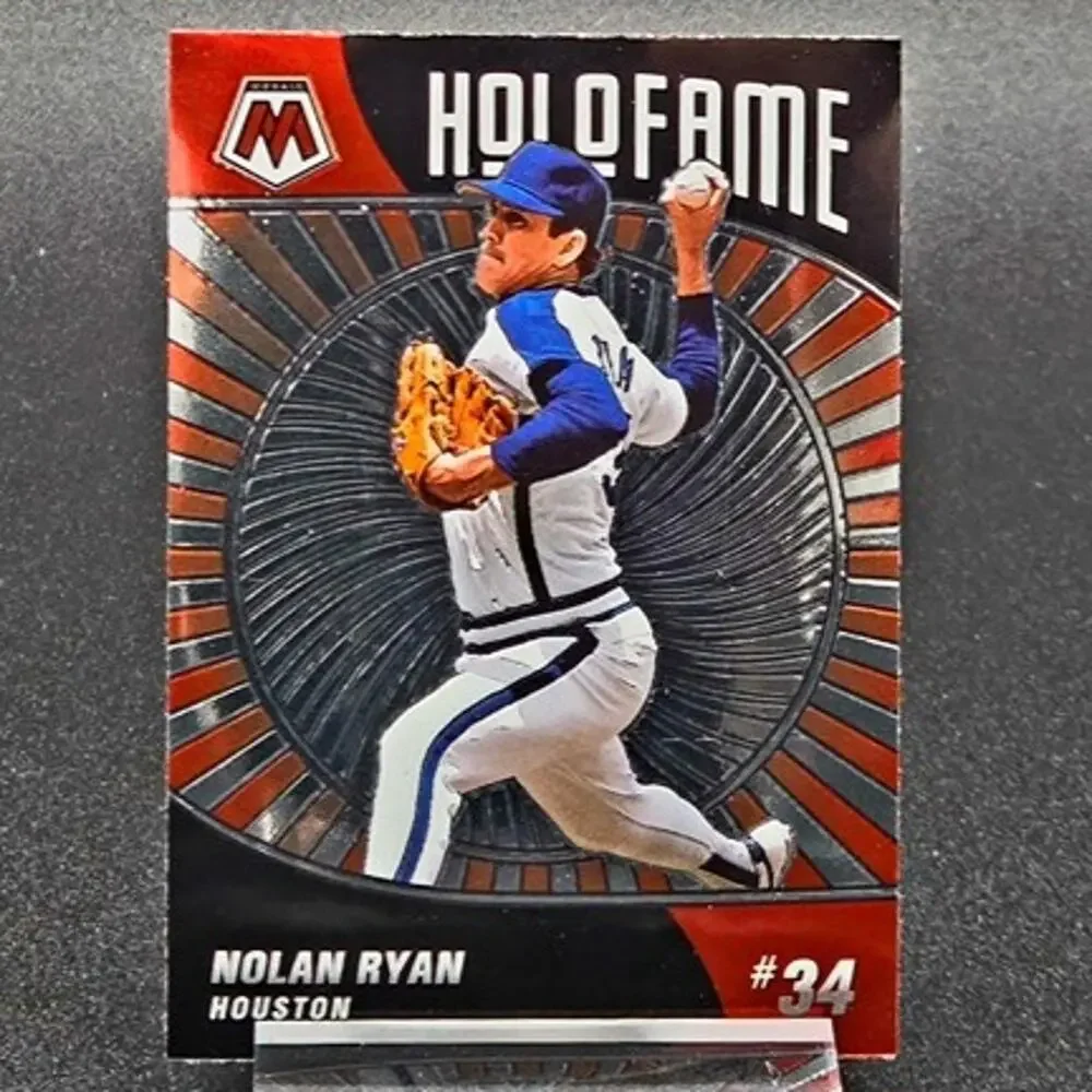 Nolan Ryan Red Blue Foil HoloFame Green Prizm Texas Rangers Houston Astros HOF